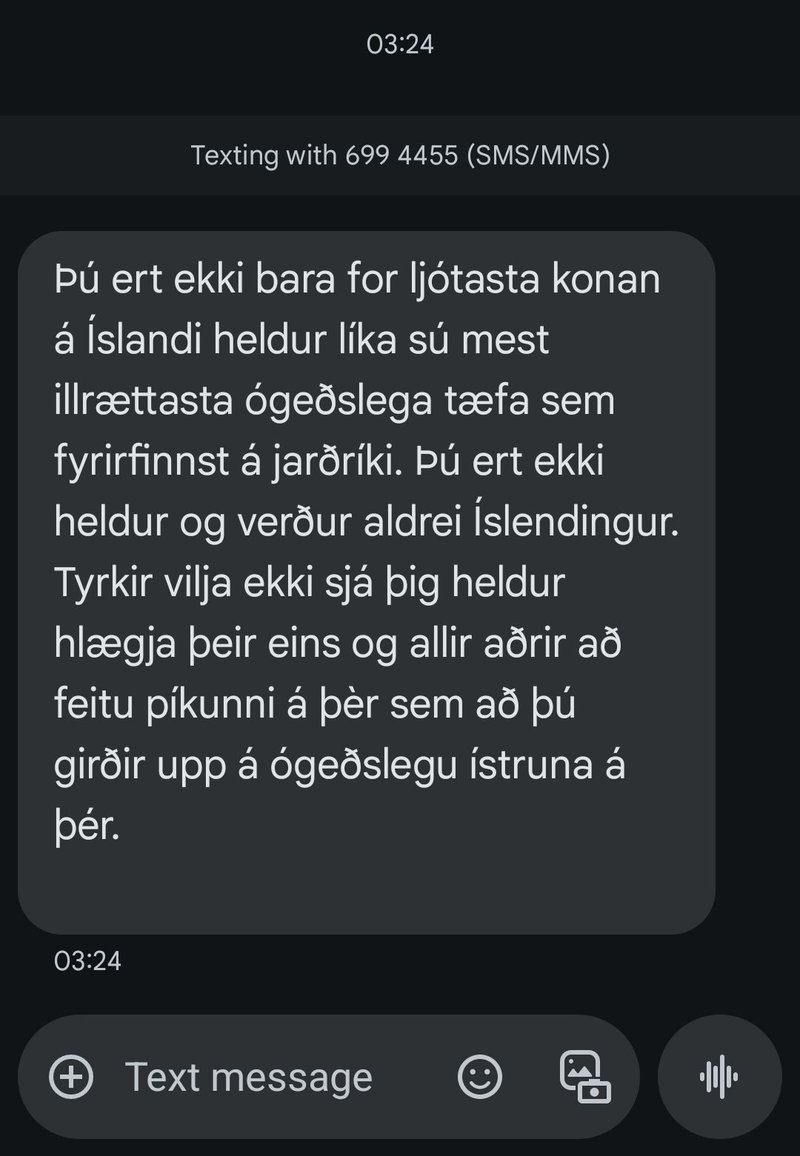 Sema Erla skilaboð