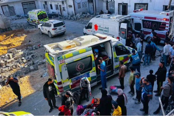 Sjúkrabílar á Gaza