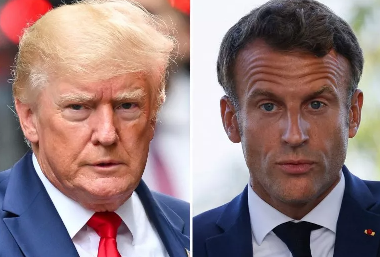 Trump Macron Samsett mynd