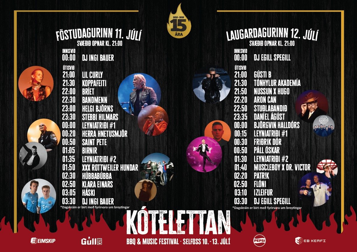 Dagskrá Kótelettunnar