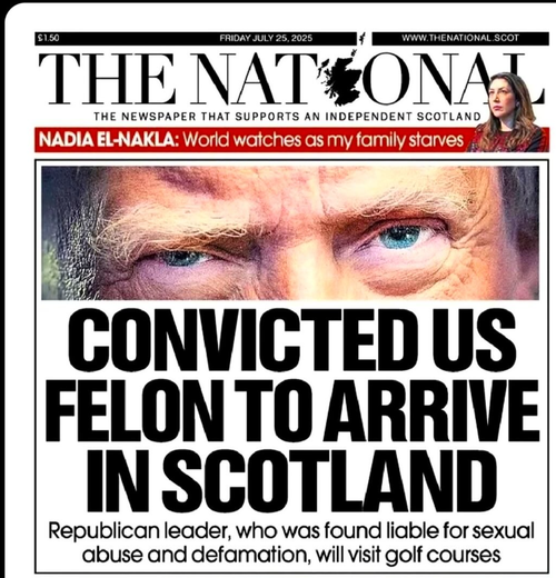 Skotland trump blað
