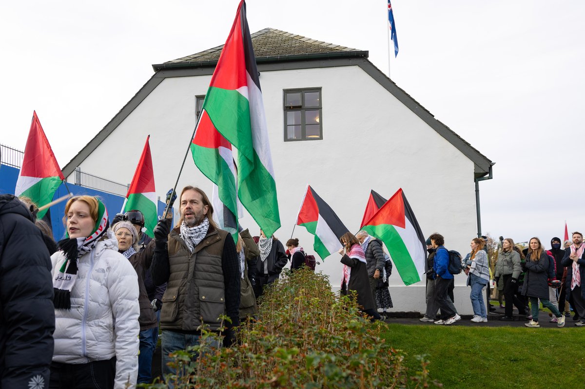 Ísland Palestína mótmæli