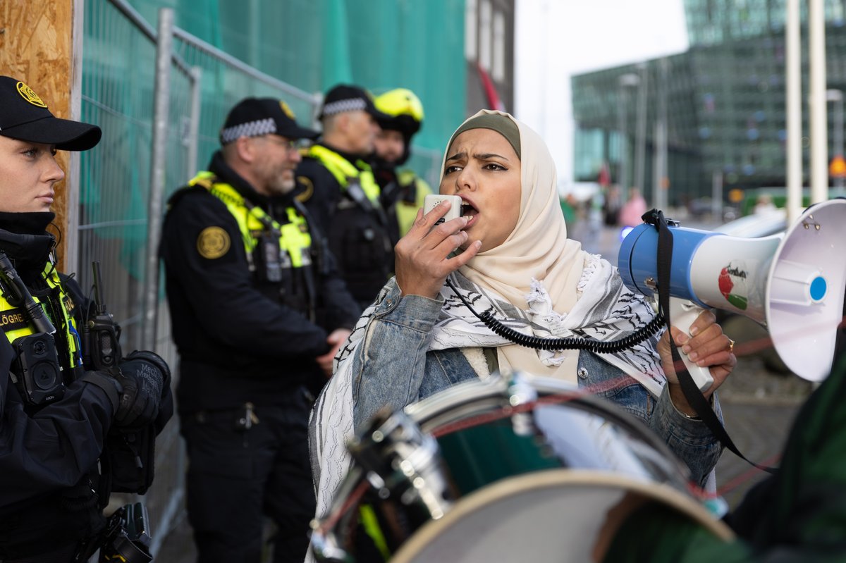 Ísland Palestína mótmæli