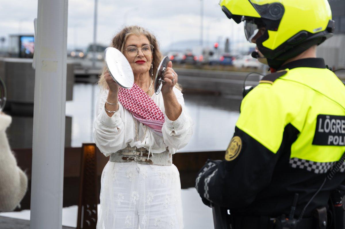 Mótmæli við utanríkisráðuneytið