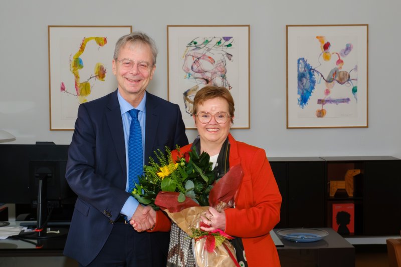 Jón Atli Benediktsson og Silja Bára Ómarsdóttir rektor Háskóla Íslands