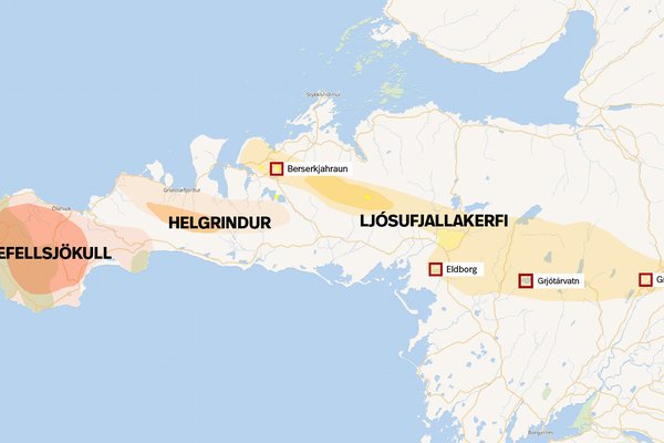 Merki um kvikuhreyfingar undir Ljósufjöllum